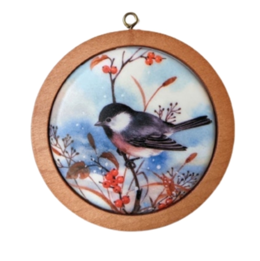 HALLMARK wildlife Collectible Ornament  Wildlife 1983 black Chickadee capped 2nd
